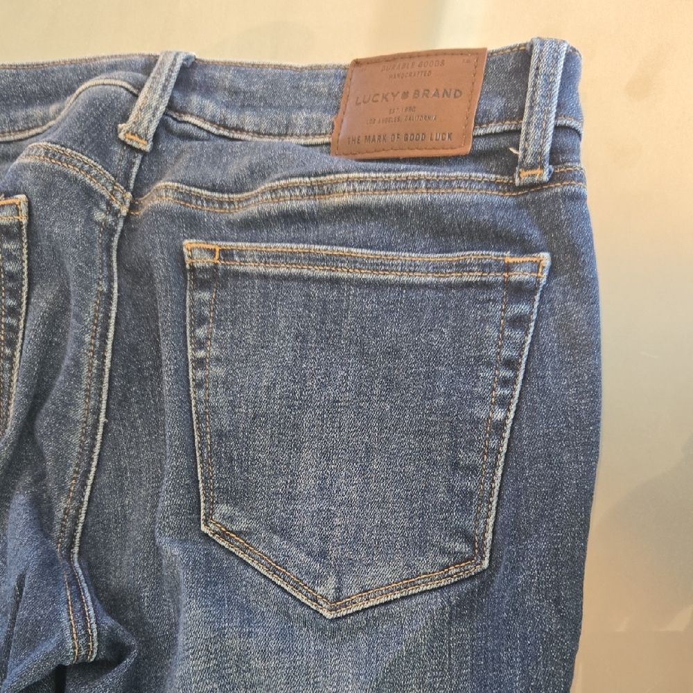 Lucky Brand Denim Jeans with Leather Patch